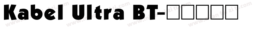Kabel Ultra BT字体转换